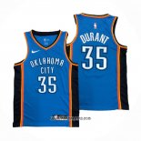 Camiseta Oklahoma City Thunder Kevin Durant #35 Icon Azul