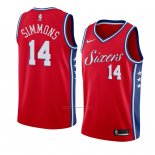 Camiseta Philadelphia 76ers Jonathon Simmons #14 Statement 2018 Rojo