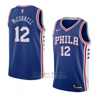 Camiseta Philadelphia 76ers T.j. McConnell #12 Ciudad 2018-19 Gris