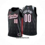 Camiseta Portland Trail Blazers Personalizada Ciudad 2024-25 Negro