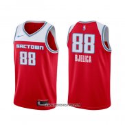 Camiseta Sacramento Kings Nemanja Bjelica #88 Ciudad 2019-20 Rojo