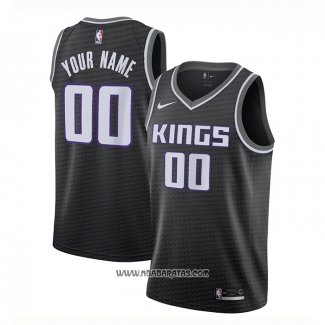 Camiseta Sacramento Kings Personalizada Statement Negro