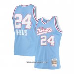 Camiseta Sacramento Kings Reggie Theus #24 Hardwood Classics 1985-86 Azul