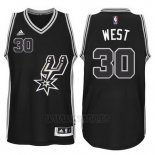 Camiseta San Antonio Spurs David West #30 Negro