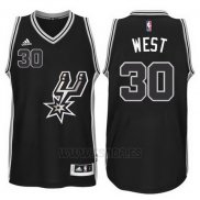 Camiseta San Antonio Spurs David West #30 Negro