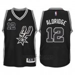 Camiseta San Antonio Spurs LaMarcus Aldridge #12 Negro