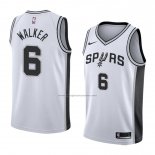 Camiseta San Antonio Spurs Lonnie Walker #6 Association 2018 Blanco