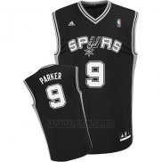 Camiseta San Antonio Spurs Tony Parker #9 Negro