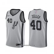 Camiseta San Antonio Spurs Tyler Zeller #40 Statement Gris