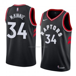 Camiseta Toronto Raptors Alfonzo Mckinnie #34 Statement 2018 Negro