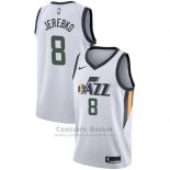 Camiseta Utah Jazz Jonas Jerebko Association #8 2017-18 Blanco