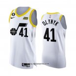 Camiseta Utah Jazz Kelly Olynyk #41 Association Autentico 2022-23 Blanco