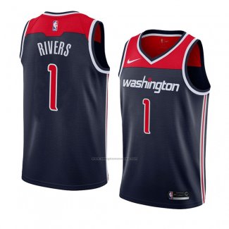 Camiseta Washington Wizards Austin Rivers #1 Statement 2018 Negro2