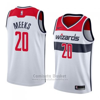 Camiseta Washington Wizards Jodie Meeks #20 Association 2018 Blanco