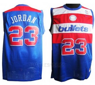 Camiseta Washington Wizards Michael Jordan #23 Retro Azul2