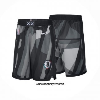 Pantalone Brooklyn Nets Ciudad 2024-25 Negro