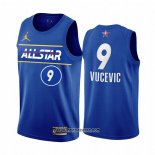 Camiseta All Star 2021 Orlando Magic Nikola Vucevic #9 Azul