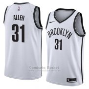 Camiseta Brooklyn Nets Jarrett Allen #31 Association 2018 Blanco