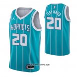 Camiseta Charlotte Hornets Gordon Hayward #20 Icon 2020-21 Verde