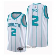 Camiseta Charlotte Hornets LaMelo Ball #2 Hardwood Classics 2020-21 Blanco
