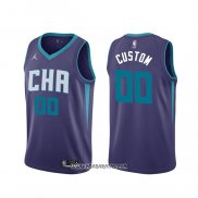 Camiseta Charlotte Hornets Personalizada Statement Edition Violeta