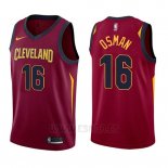 Camiseta Cleveland Cavaliers Cedi Osman #16 Icon 2017-18 Rojo