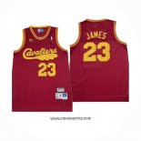 Camiseta Cleveland Cavaliers LeBron James #23 Mitchell & Ness Rojo