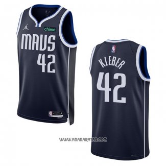 Camiseta Dallas Mavericks Maxi Kleber #42 Statement 2022-23 Azul