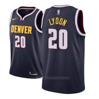 Camiseta Denver Nuggets Tyler Lydon #20 Icon 2018-19 Azul