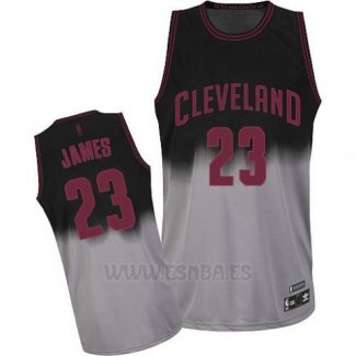 Camiseta Desvanecida Moda LeBron James #23 Gris