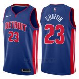 Camiseta Detroit Pistons Blake Griffin #23 Icon 2017-18 Azul