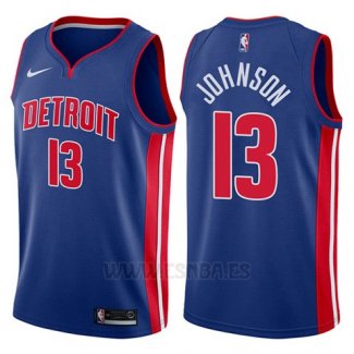 Camiseta Detroit Pistons Brice Johnson #13 Icon 2017-18 Azul
