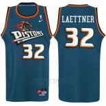 Camiseta Detroit Pistons Christian Laettner #32 Retro Azul