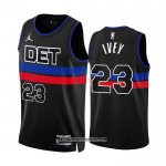 Camiseta Detroit Pistons Jaden Ivey #23 Statement 2022-23 Negro