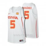 Camiseta Espana 2016 Rudy Fernandez #5 Blanco