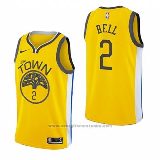 Camiseta Golden State Warriors Jordan Bell #2 Earned 2018-19 Amarillo