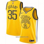 Camiseta Golden State Warriors Kevin Durant #35 Earned Amarillo