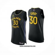 Camiseta Golden State Warriors Stephen Curry #30 Statement 2024-25 Negro