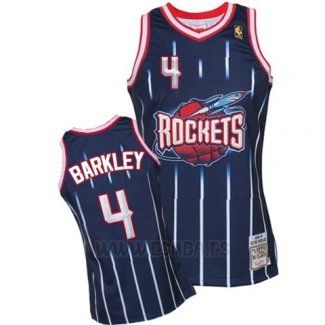 Camiseta Houston Rockets Charles Barkley #4 Retro Azul