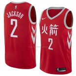 Camiseta Houston Rockets Demetrius Jackson #2 Ciudad 2018 Rojo