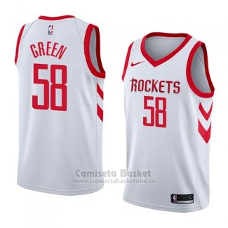 Camiseta Houston Rockets Gerald Green #58 Association 2018 Blanco