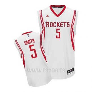 Camiseta Houston Rockets Kenny Smith #5 Blanco