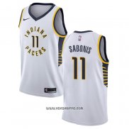 Camiseta Indiana Pacers Domantas Sabonis #11 Association Blanco