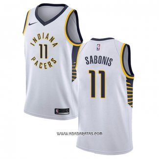 Camiseta Indiana Pacers Domantas Sabonis #11 Association Blanco