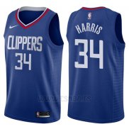 Camiseta Los Angeles Clippers Tobias Harris #34 Icon 2017-18 Azul