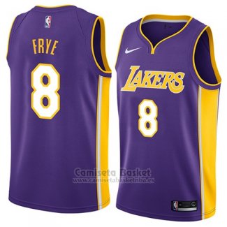 Camiseta Los Angeles Lakers Channing Frye #8 Statement 2018 Violeta