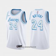 Camiseta Los Angeles Lakers Kobe Bryant #24 Ciudad 2020-21 Blanco