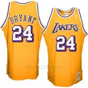 Camiseta Los Angeles Lakers Kobe Bryant #24 Retro Amarillo