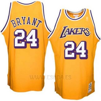 Camiseta Los Angeles Lakers Kobe Bryant #24 Retro Amarillo