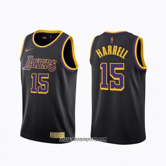 Camiseta Los Angeles Lakers Montrezl Harrell #15 Earned 2020-21 Negro